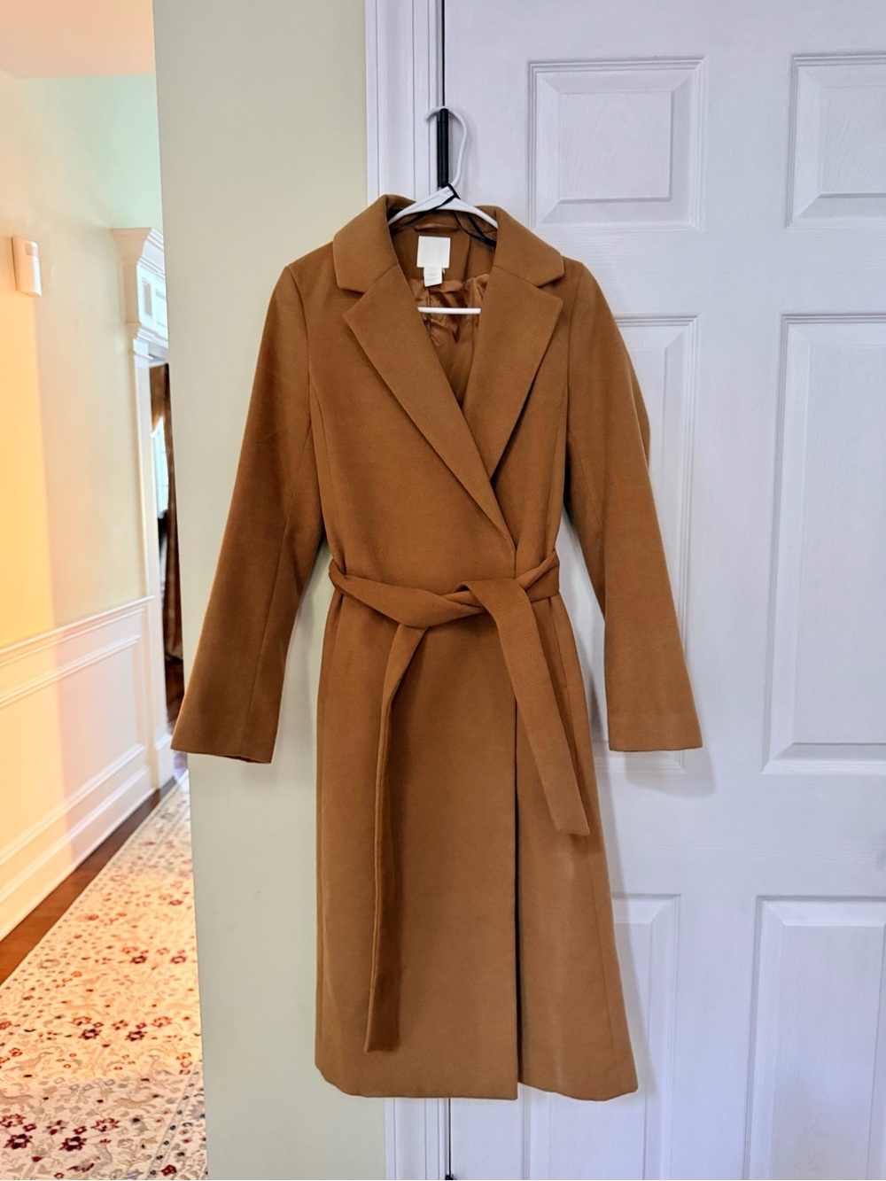 H&M Women's Belted Trench Coat in Brown - Size XS